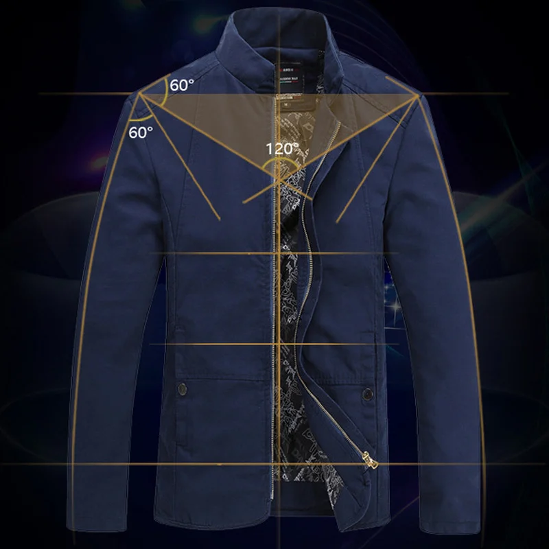 Spring new youth men's jacket Korean Slim large size stand collar washed cotton jacket jacket direct