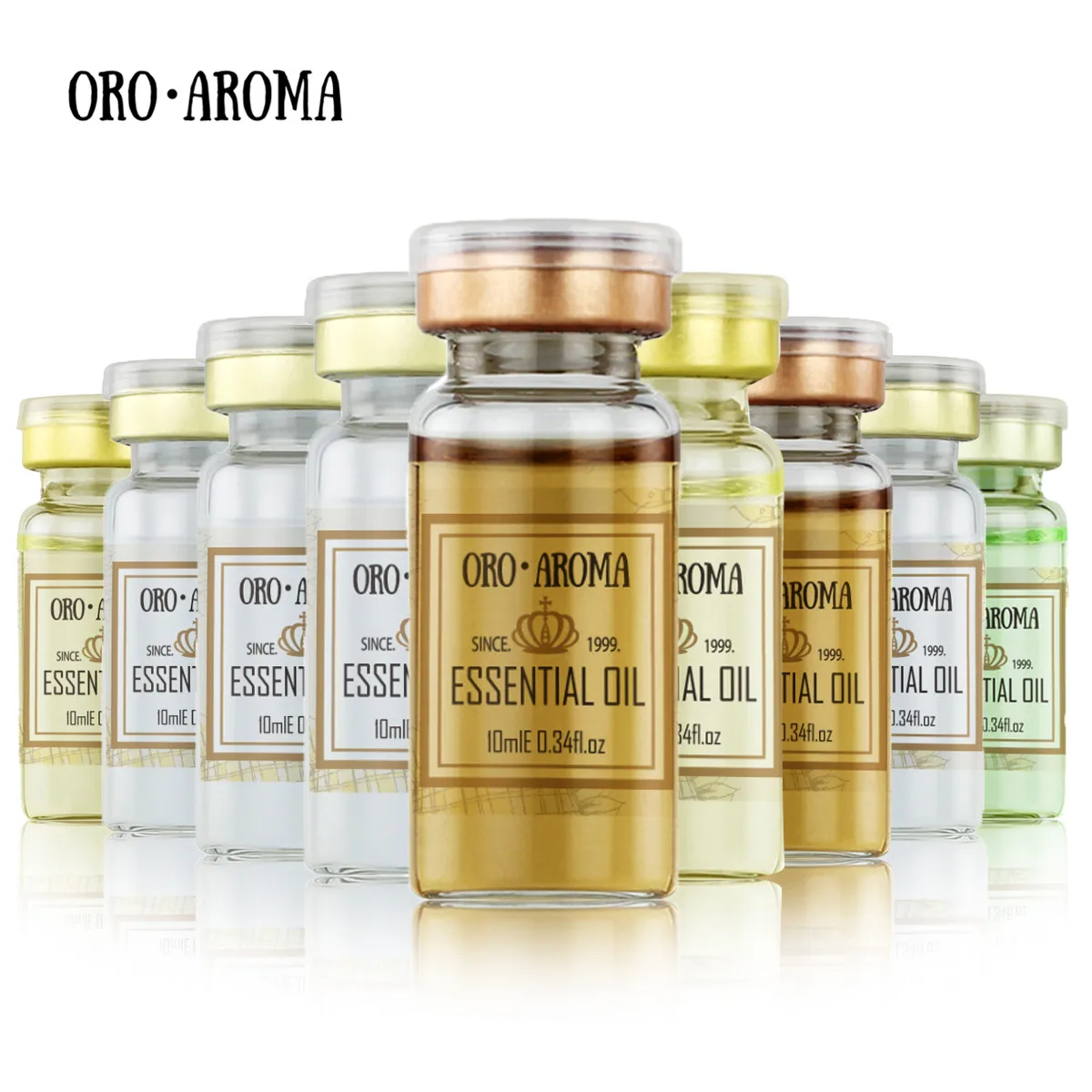 Famous brand oroaroma vitamin c Hyaluronic acid Collagen Placenta Snail arbutin Aloe Cactus cucmber acid face make up 10ml*9