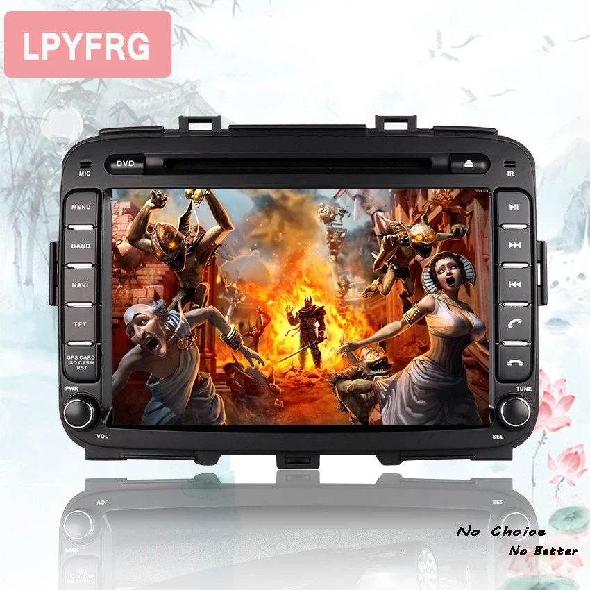 Top HD 1024*600 IPS screen In dash car tablet entertainment monitor with gps map radio fm iPod aux Android 9.0 for Kia Carens 2013+ 0