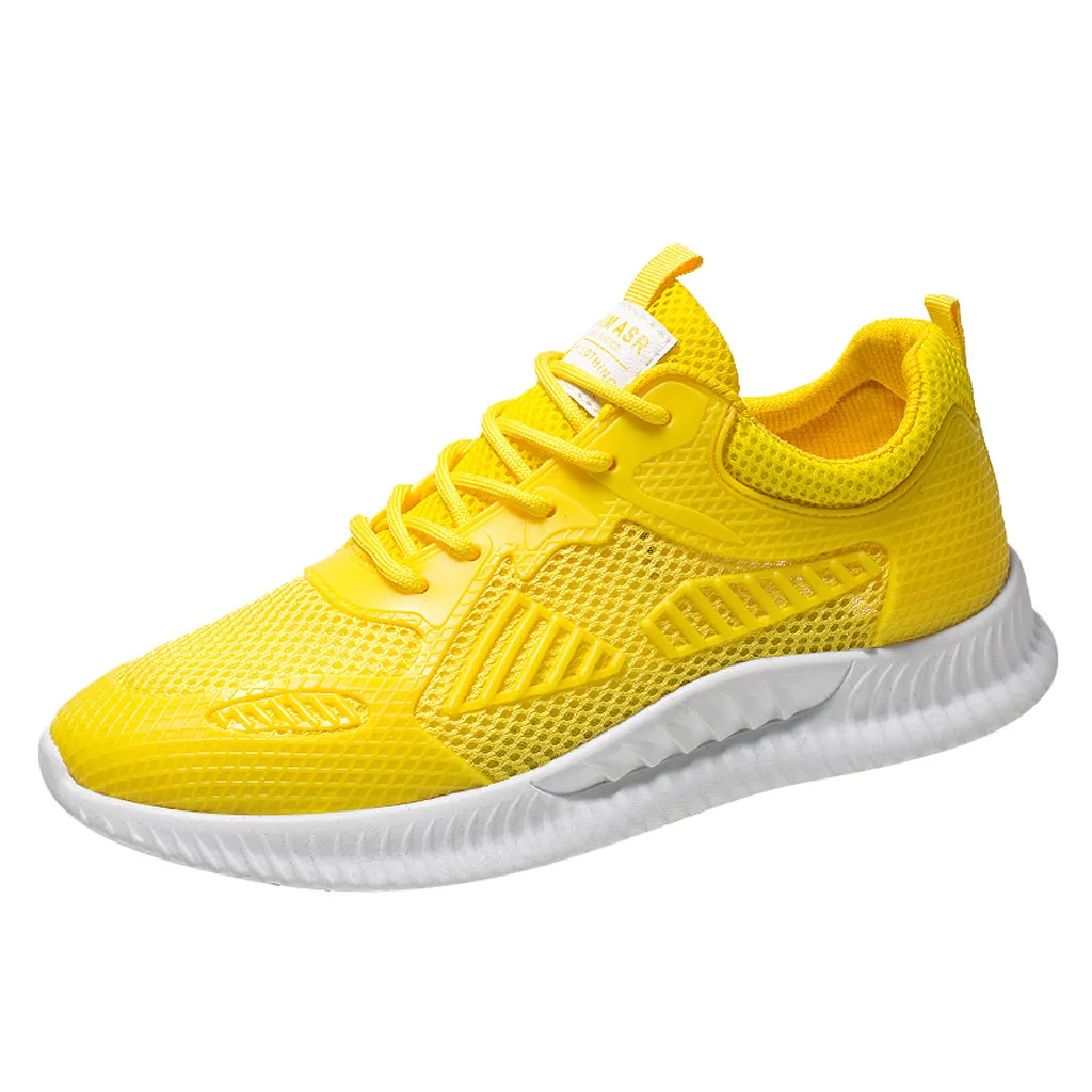 

CHAMSGEND Trend Men's flying sneakers fashion lightweight wear-resistant breathable casual shoes comfortable running shoes