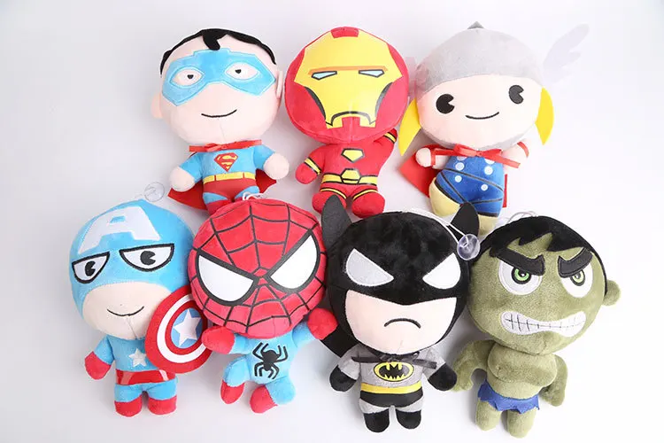 Movie DC Marvel's The Avengers Super Hero Plush Toy Soft Stuffed Dolls