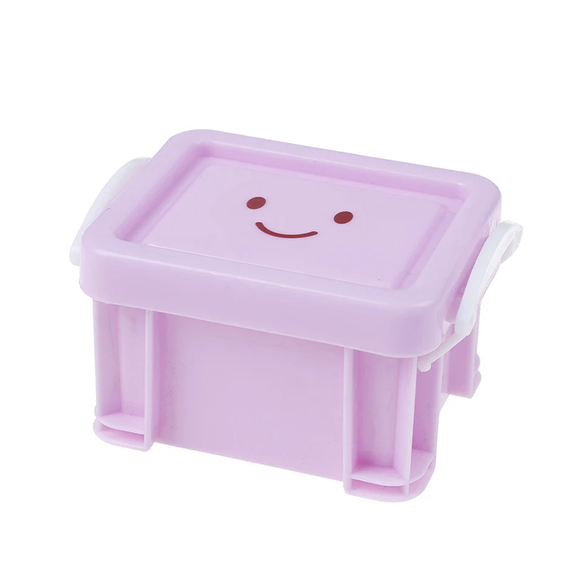 Новые Классические игрушки ролевые игры мебель игрушки аксессуары 1:12 Кукольный дом Миниатюрный винтажный пластиковый чемодан миниатюрный чемодан коробка - Цвет: Фиолетовый