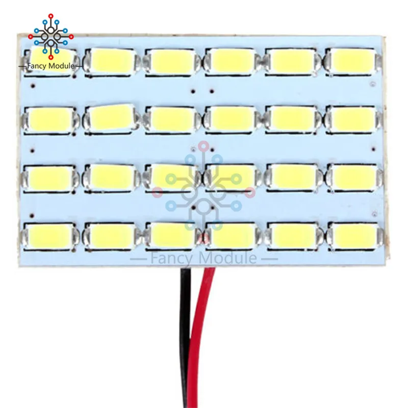 3 Вт 24 Led доска 12 в автомобильный купольный светильник для чтения супер яркий энергосберегающий светильник доска 5730