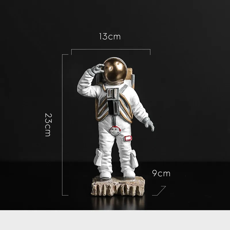 Скандинавский астронавт Декор Миниатюрные модели домашнего офиса персонажи фигурки космонавта герой скульптура творческий Рисунок Статуя ремесла - Цвет: A