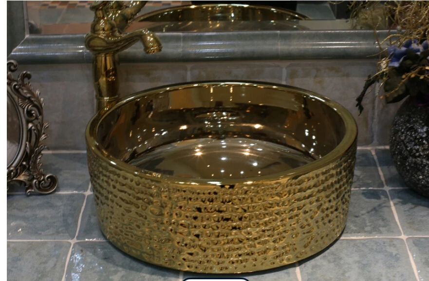 

Jingdezhen ceramic art basin, basin stage basin. Lavatory basin that wash a face to wash your hands