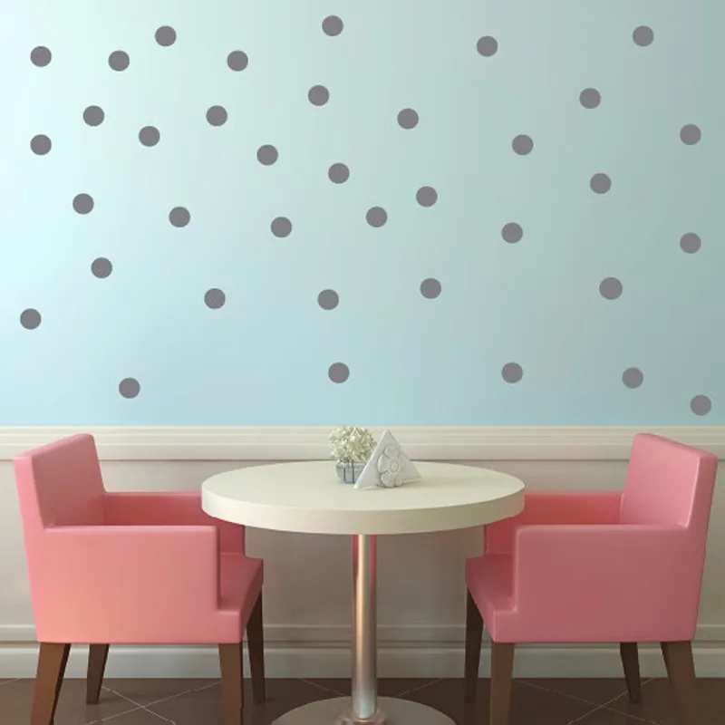 40pcs/pack 3" Polka Dot Wall Decals, Dot Wall Sticker, Wall Decals