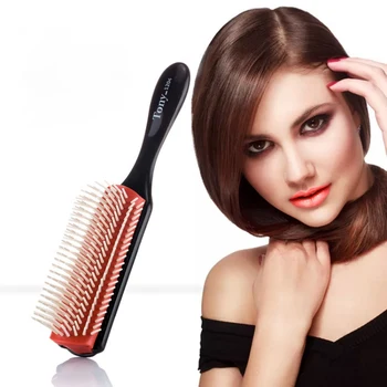 

Hairdressing Comb Brushes Curly Hair Comb Nine Row Curly Hair Comb Hairstyle Massager Hairbrush Hairdressing Tool