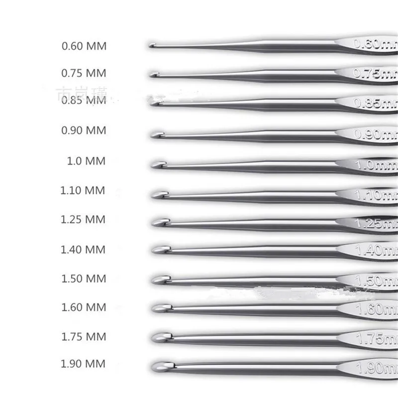 12pcs/set Small Crochet Hooks Stitches Knitting Needles Handicraft Crochet Set Hand Weave Tool Sewing Accessories YSS9135