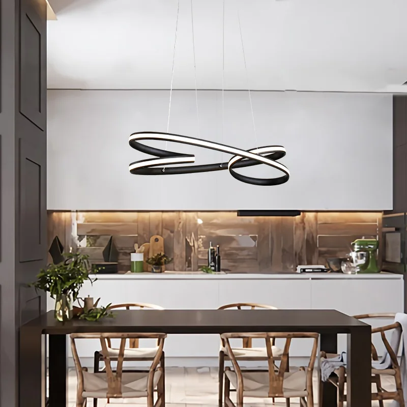 Moderno colgante led luces para Comedor Cocina habitación de negro/marrón de aluminio lámpara colgante lámparas modernas lámparas de 2018 nuevo Moderno colgante led luces para Comedor Cocina habitación de negro/marrón de aluminio lámpara colgante lámparas modernas lámparas de 2018 nuevo