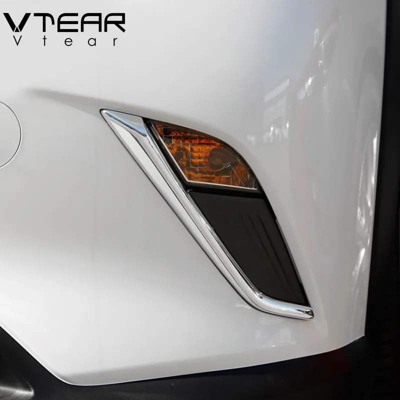 Vtear для Mazda CX 3 CX3 2019 2020 передние противотуманные фары рамка бровей отделка ABS хром