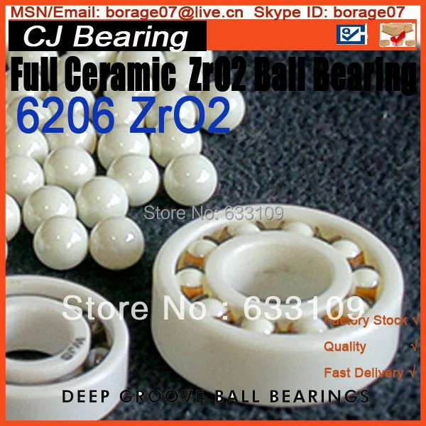 

Full zro2 bearing 6206 ball bearings