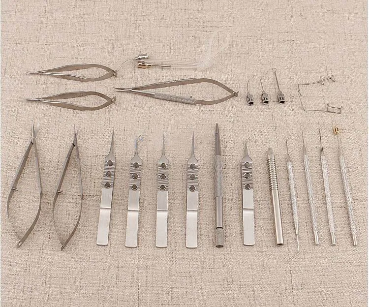 Nuovo-21-PZ-Lega-di-Titanio-Oftalmico-Set-Occhio-Strumento-Occhio-Micro-Pinzette-Forbici-Porta-Aghi (3)