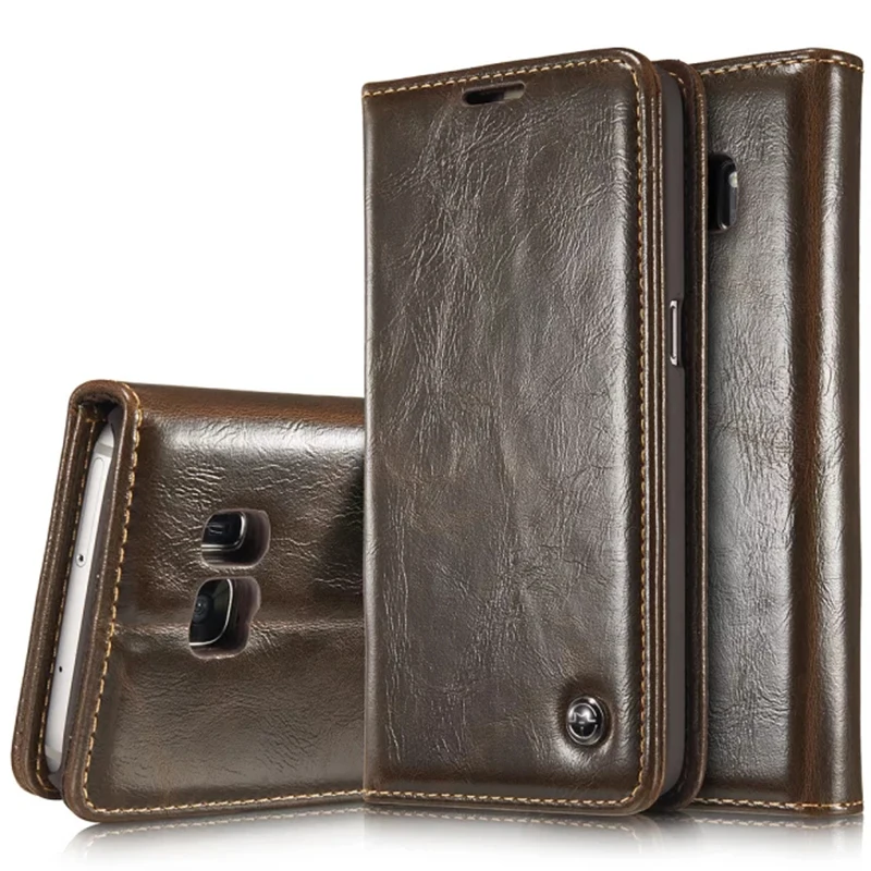 crazyU For Samsung S7 case Flip Cover With Stand Galaxy Leather Case Luxury Wallet Card Holder Bags Back |