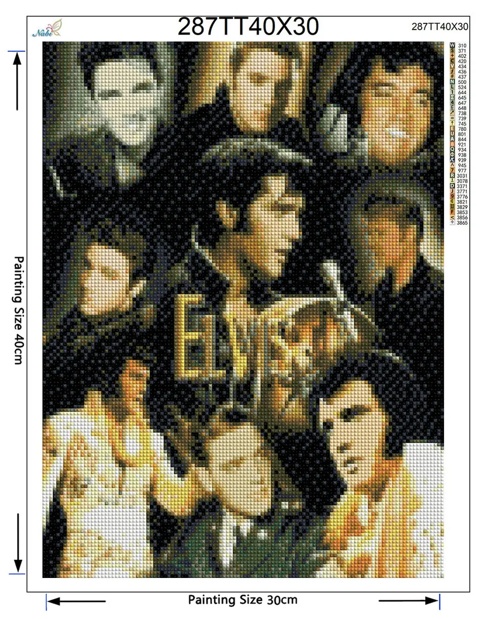 Elvis фото Стразы со сквозным отверстием 5D DIY алмазная живопись 3D наборы вышивки крестиком для дома вышивка рукоделие для подарков