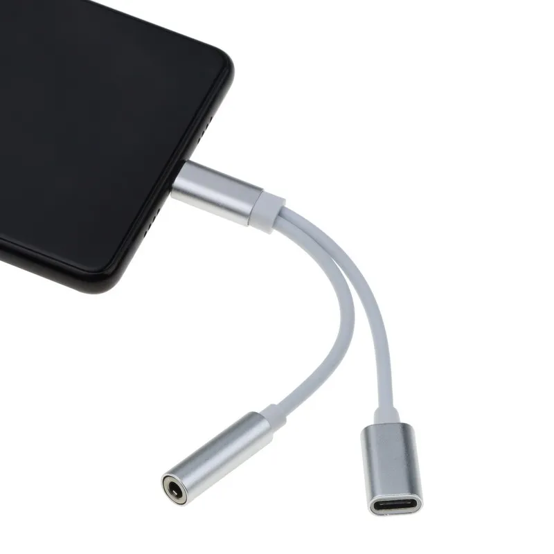 Kebidumei мини usb type-C аудио адаптер для зарядки 3,5 мм разъем для наушников type C Мужской и женский с зарядным преобразователем для Xiaomi