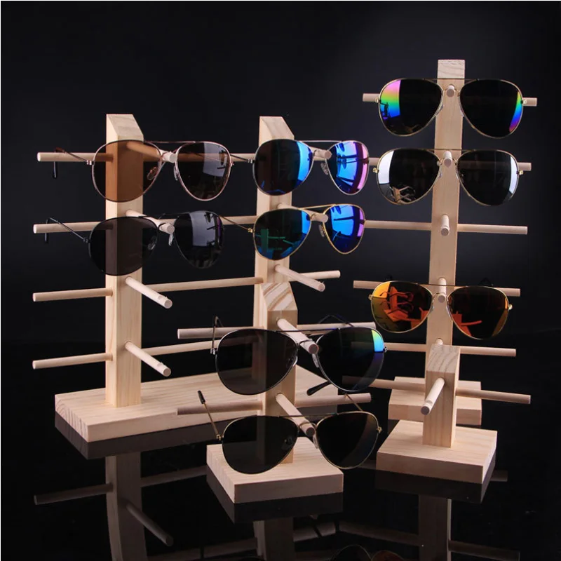 Solid wood glasses display rack glasses shop storage rack display decorative props sunglasses sunglasses bracket glasses shelf