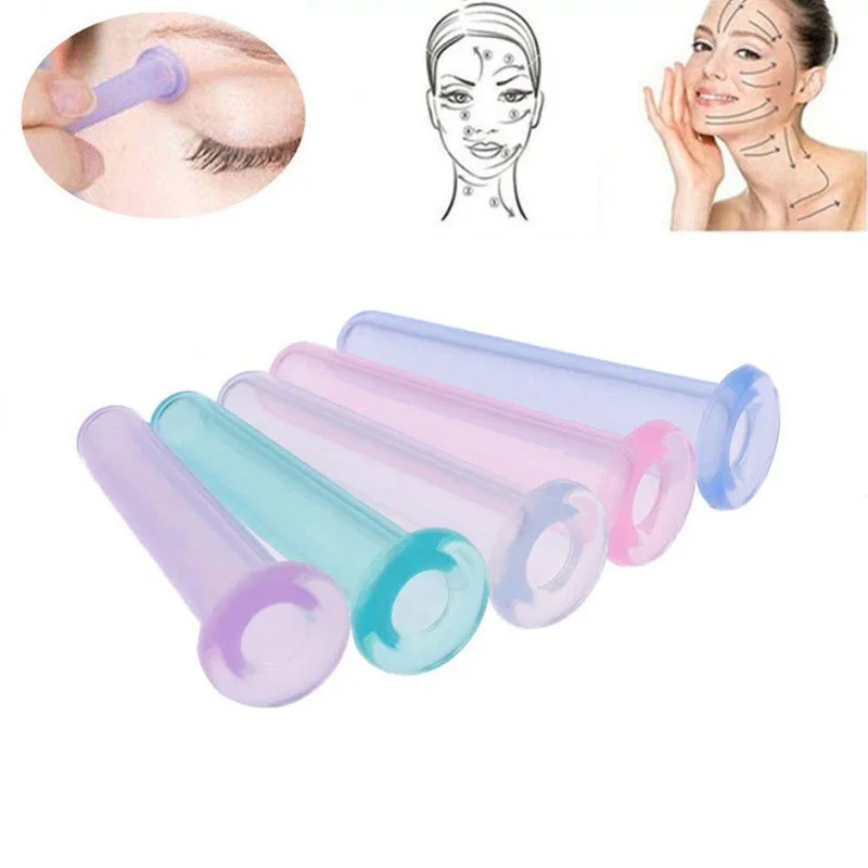

1-5pcs Cupping Massager Silicone Eye Face Care Vacuum Cups Massage Fatigue Release Suction Help Blood Circulation Body Therapy
