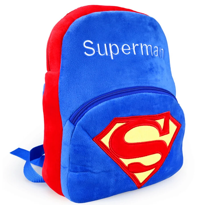 32*26 см Супермен плюшевые рюкзаки мультфильм рюкзак игрушка унисекс персонаж школьная сумка для детей подарок