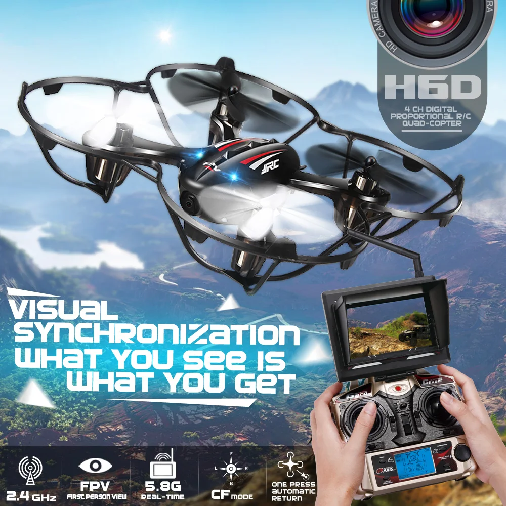 2017 FPV Mini font b Drones b font With Camera Hd H6d Quadcopters With Camera Flying