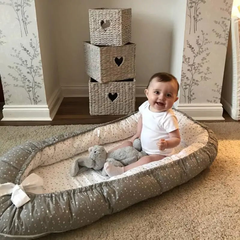 Baby Nest Bed 100 Cotton Bionic Bed Portable Portable Removable Baby