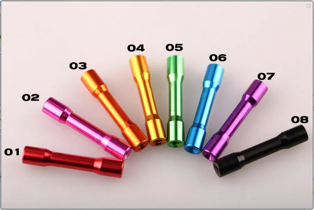 

100pcs/lot M3 6.3x35mm anodized aluminum round step standoff/ spacer/ pillar for drone/FPV