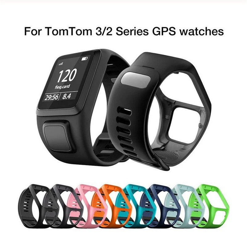 Силиконовый сменный Браслет ремешок для часов TomTom Runner 2 3 Spark 3 gps спортивные часы Tom 2 3 серия мягкий смарт-браслет