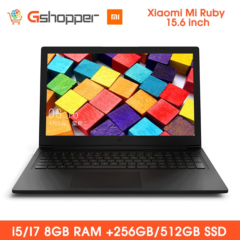 

2019 Xiaomi Mi Ruby 15.6 inch Laptop Notebook Windows 10 Intel Core i5/I7 Quad Core 8GB RAM 256GB/512GB SSD Notebook Fingerprint