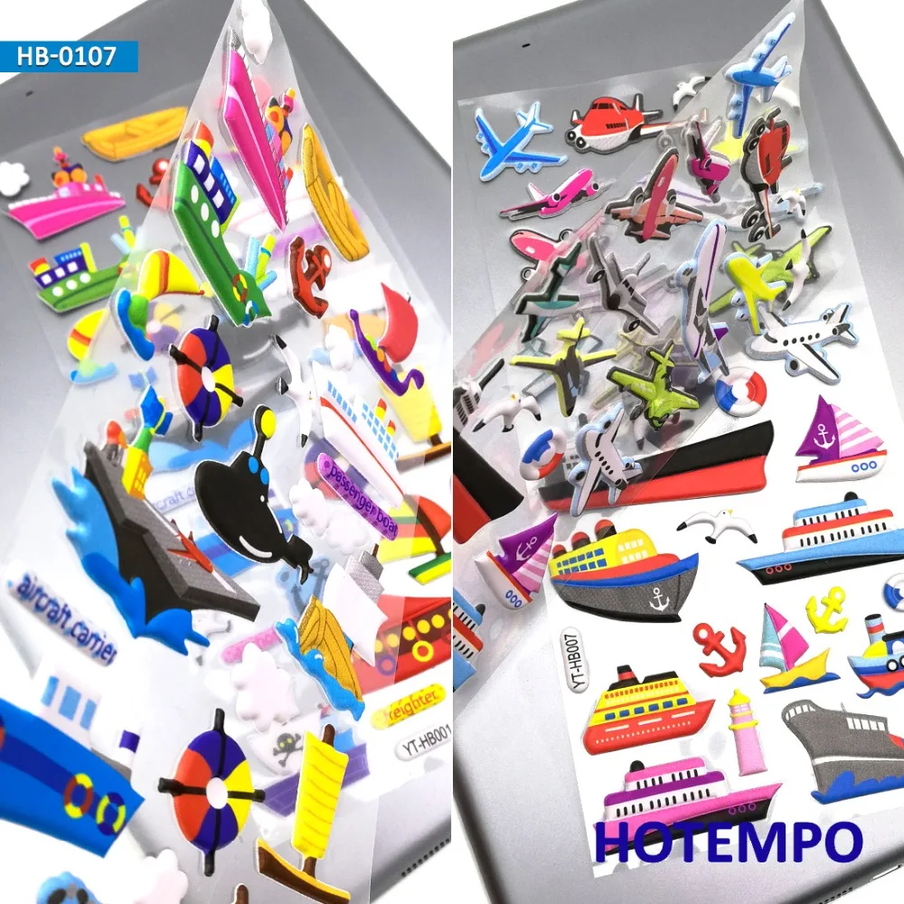 3D Foam Passenger Boat Ship Plane Cute Color Cartoon Kids Stickers Pegatinas Infantiles Stickers Pack for Children Scrapbooks 3D Foam Passenger Boat Ship Plane Cute Color Cartoon Kids Stickers Pegatinas Infantiles Stickers Pack for Children Scrapbooks