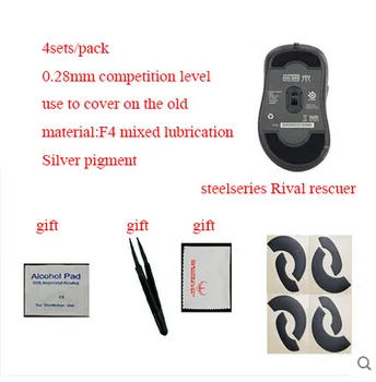 

4sets/pack Original Hotline Games 0.28mm Competition Level Mouse Feet For Steelseries Rival Rescuer Professional Mouseskate