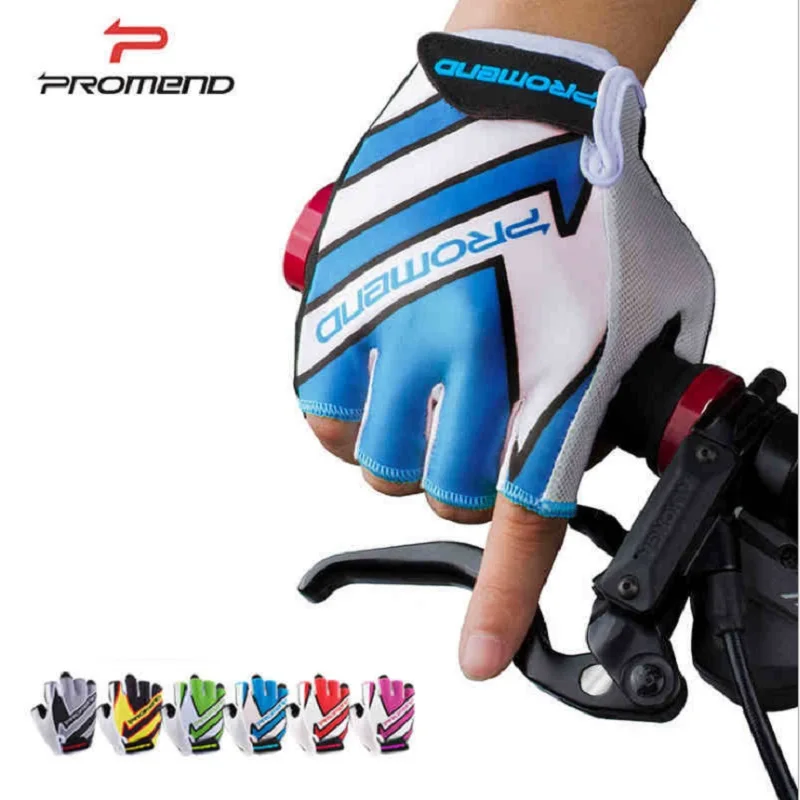 PROMEND Breathable Anti-slip Shockproof Men Moto Mountain Bike Bicycle Cycling Gloves Half Finger Racing Fitness | Спорт и