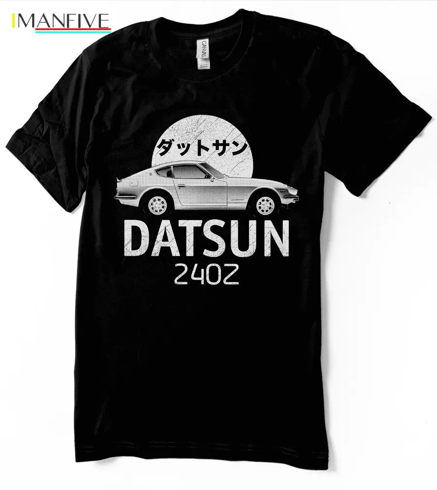 

New Summer Fashion Men Tee JDM Datsun 240Z t-shirt japanese classic old school tee fairlady 260Z 280Z Cars Japan Unisex Short-Sl