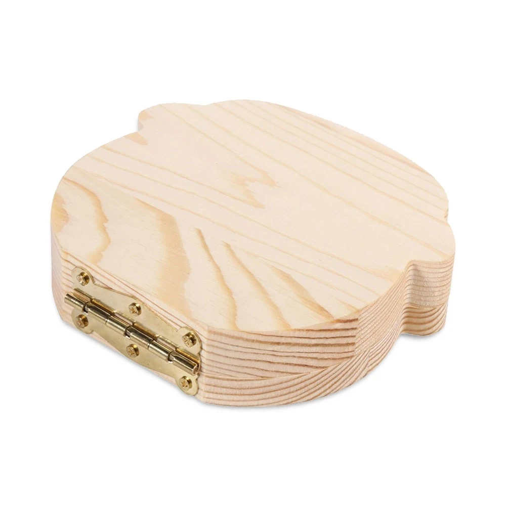 Wooden Tooth Storage Box For Grown Up Baby Kids Tooth Box Organizer Storage Box For Baby Milk Teeth Collect Organizer