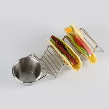 Креативный держатель Taco дисплей стенд из нержавеющей стали нержавеющая стойка для хранения пищи Кронштейн Лоток стиль для выпечки посудомоечная машина