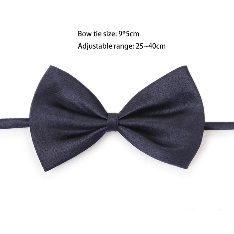 Christmas Cat Collar Adjustable Breakaway Kitten Cat Bow Ties Collar For Christmas Cat Accessories Supplies Dog Accessories - Color: black