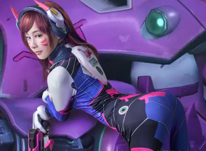 Полный комплект D. VA костюм пистолет гарнитура Armour 3D принт Классический кожи боди Хэллоуин косплей два зентай комбинезон на заказ для детей и взрослых