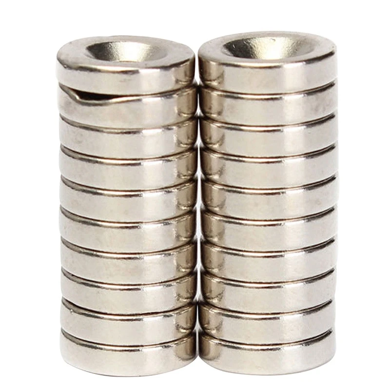 

20x N50 Strong Countersunk Ring Magnets 12 X 3mm Hole 4mm Rare Earth Neodymium
