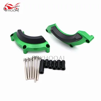 

Motorcycle CNC Aluminum Case Guard Cover Engine Crash Frame Protector Slider Falling Protection For Kawasaki Z900 2016-2017