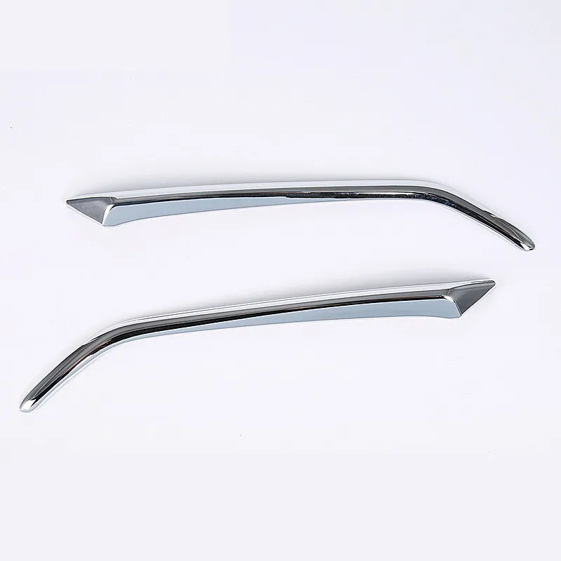 2 шт. L/R Chrome яркое серебро спереди противотуманных фар Обложка для Mazda CX 3 CX3 2016