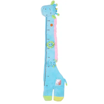 

Children Rattle Ring Bell Mobiles Height Measure Soft Plush Toy 1 Meter Tall Giraffe Kids Bedroom Wall Photo Sticker Baby Toy