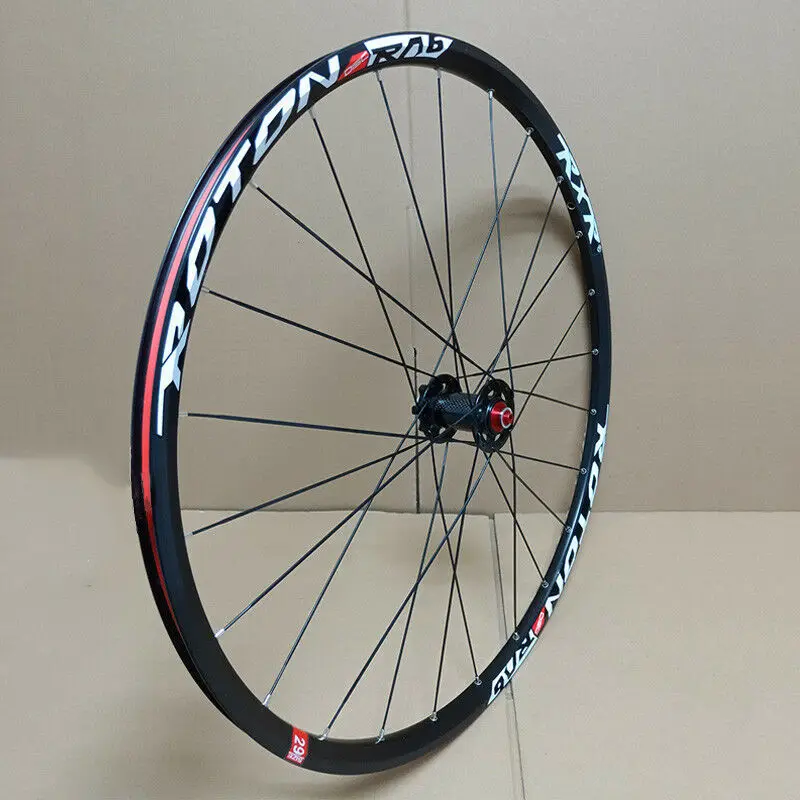 RXR колеса для горного велосипеда 26er 27,5 er 29er MTB велосипедные диски вилсет под дисковый тормоз передние и задние 100/135 мм QR карбоновая ступица - Цвет: Black-26-front
