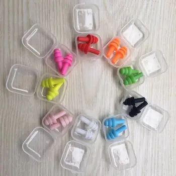 

Noise Prevention Anti-snoring Waterproof Sound Insulation Children Swimming Learning And Sleeping Silicone Multicolor Earplugs