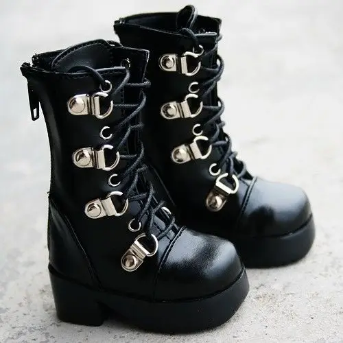 

[wamami] 17# Black 1/3 SD DZ DOD BJD Dollfie Synthetic Leather Boots/Shoes