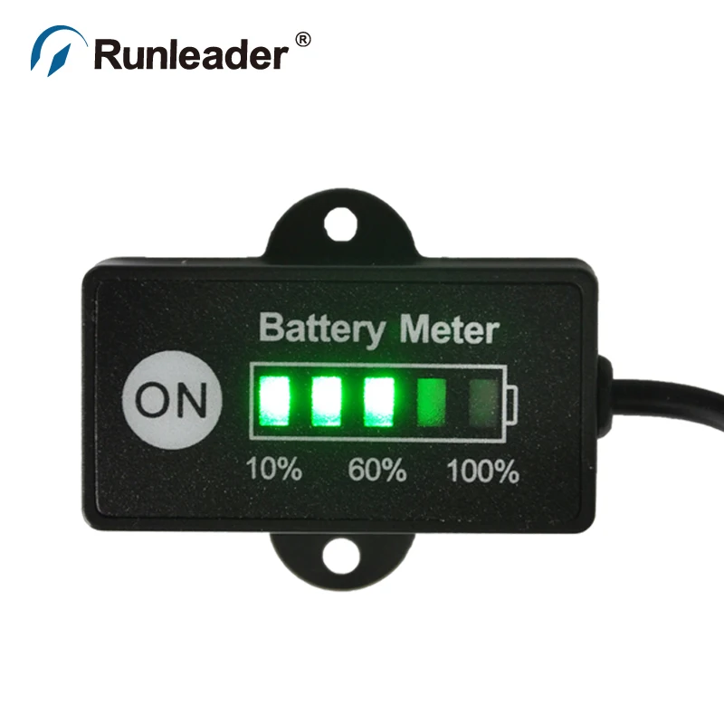 Runleader Battery Meter 12V 24V Battery Tester indicator for car