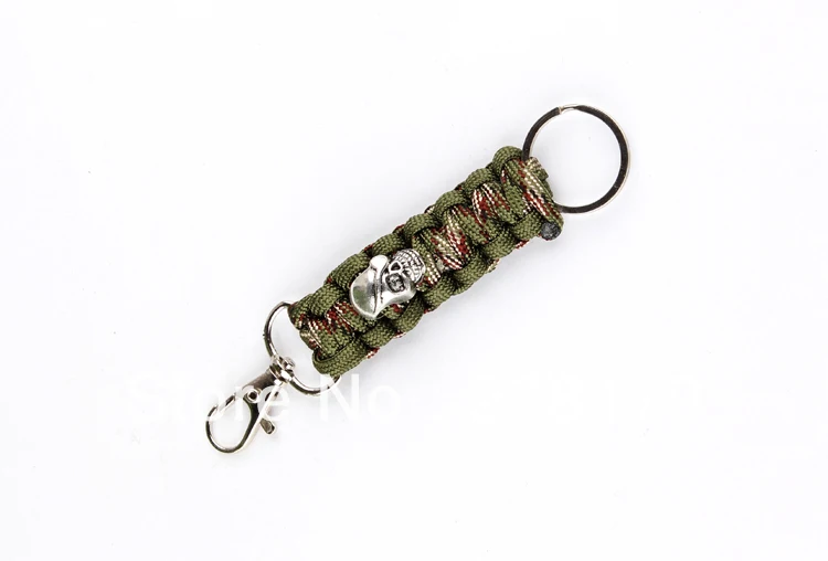 

550 Paracord Key Chain Lanyard (Many Colors Available) Paracord Cord Lanyard 7 Strand with skull