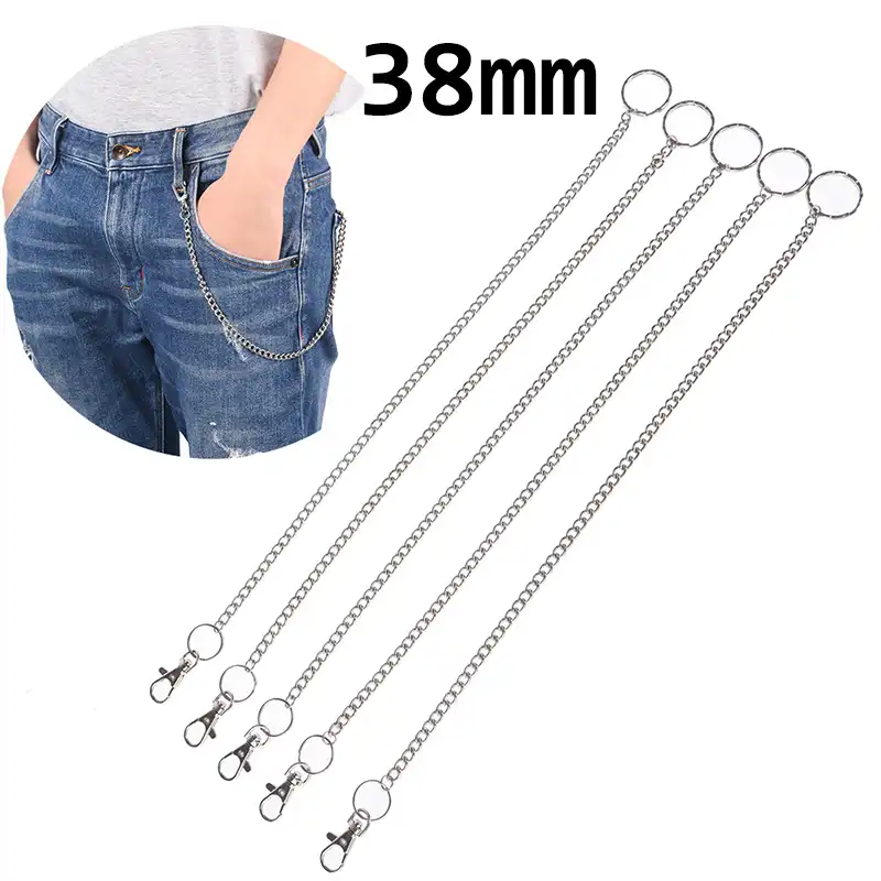Extra Long Metal Hipster Jean Belt Keychain Ring Clip Pants Key Chain Stylish Extra Long Metal Hipster Jean Belt Keychain Ring Clip Pants Key Chain Stylish