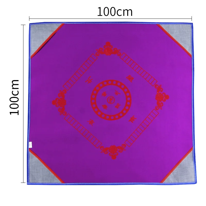 Утолщенный бесшумный нескользящий водонепроницаемый Настольный коврик для игры в покер маджонг прочный домашний игровой Настольный коврик - Цвет: purple 100cm