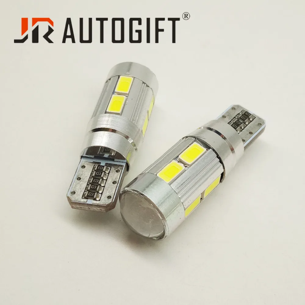 10x Стайлинг автомобиля авто светодиод T10 194 W5W Canbus 10 SMD 5630 светильник лампа 12 24 В без