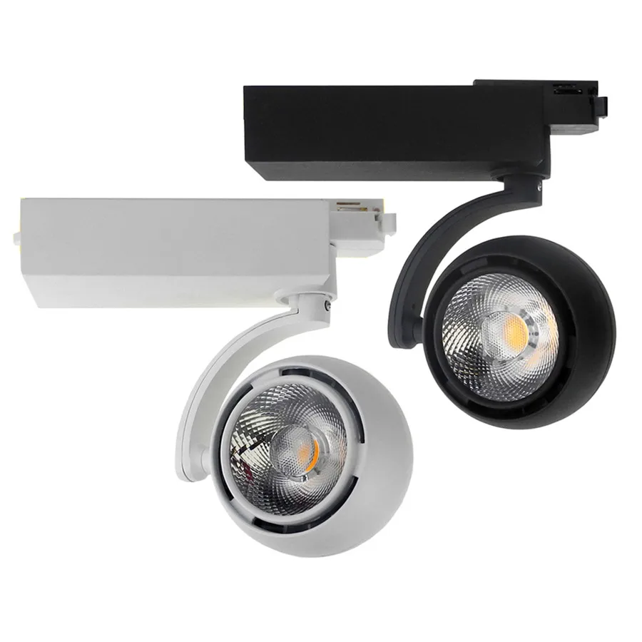 

Thrisdar 25W Modern LED Track Spotlight 360+360 Adjustable Restaurant Clothe Shop Background LED Ceiling Rail Track Spotlight