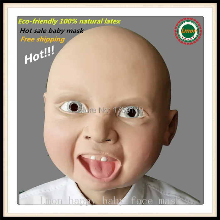 Hot Sale New Design Halloween Lovely Happy Baby Mask, Party Mask, Latex
