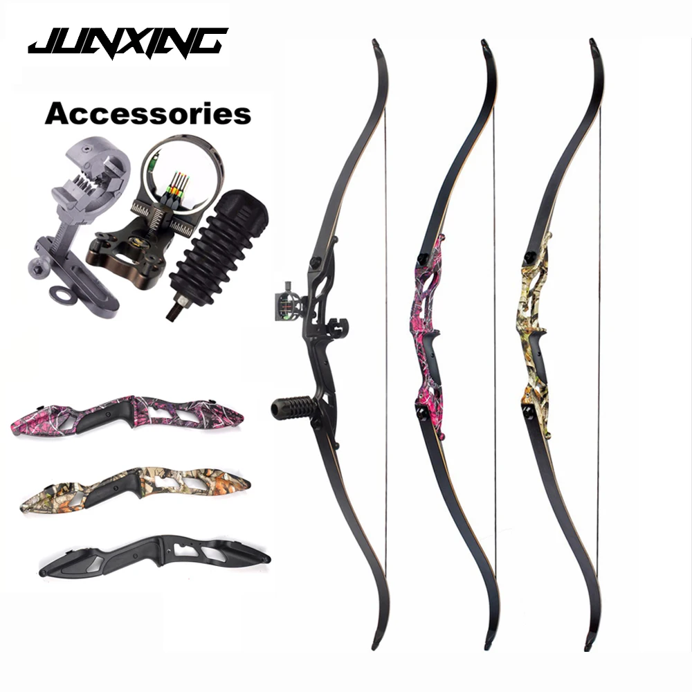 3 Color 30 50lbs Recurve Bow 56 Inches American Hunting Bow with 17